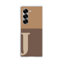 Clear Case［ オリジナル - initial two tone - J brown ］