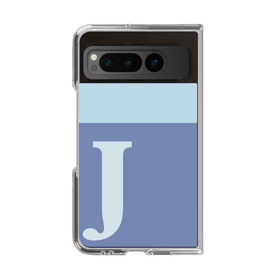Clear Case［ Original - initial two tone - J blue ］