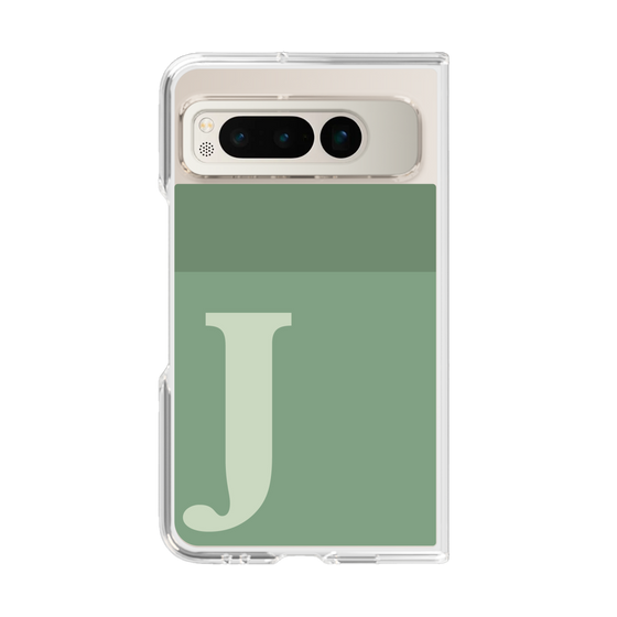 Clear Case［ Original - initial two tone - J green ］