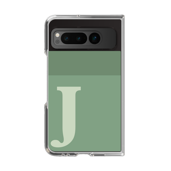 Clear Case［ Original - initial two tone - J green ］