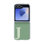 Clear Case［ オリジナル - initial two tone - J green ］