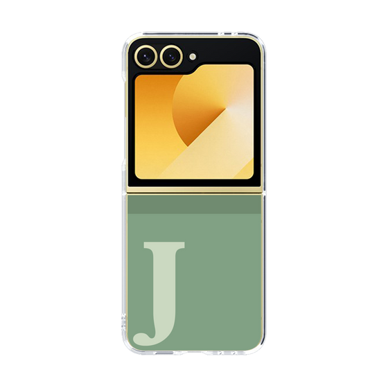 Clear Case［ オリジナル - initial two tone - J green ］