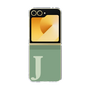 Clear Case［ オリジナル - initial two tone - J green ］