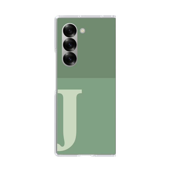 Clear Case［ オリジナル - initial two tone - J green ］