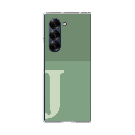 Clear Case［ オリジナル - initial two tone - J green ］