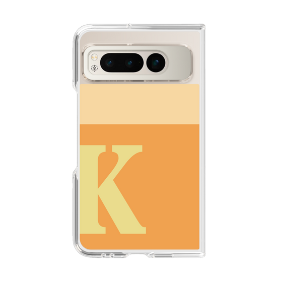 Clear Case［ Original - initial two tone - K orange ］