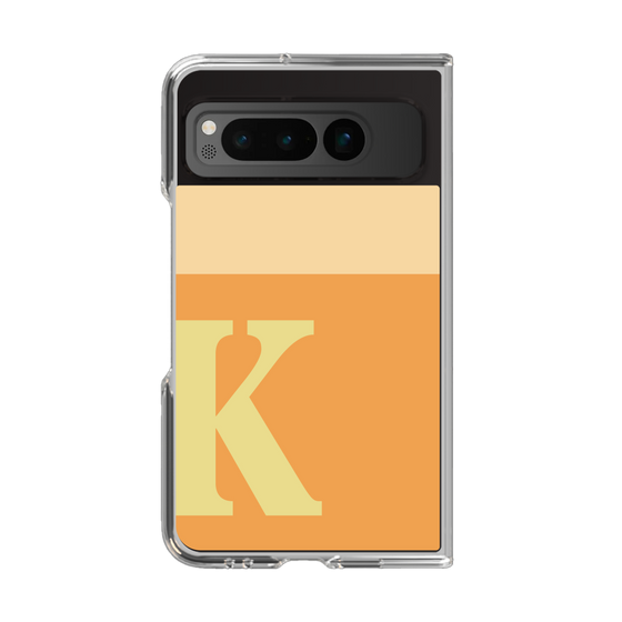 Clear Case［ Original - initial two tone - K orange ］