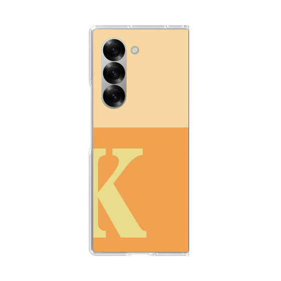 Clear Case［ オリジナル - initial two tone - K orange ］
