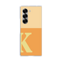 Clear Case［ オリジナル - initial two tone - K orange ］