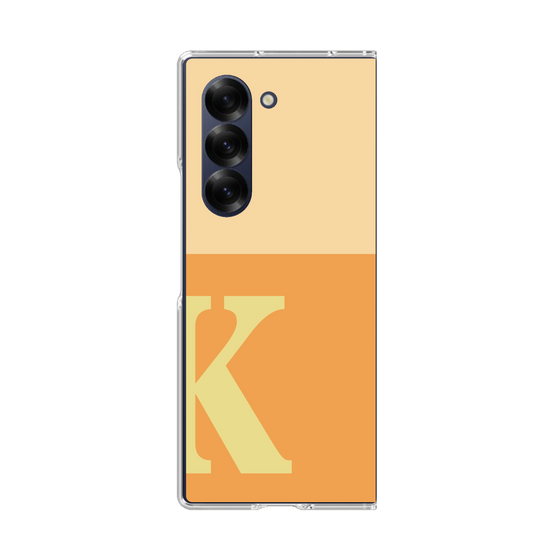 Clear Case［ オリジナル - initial two tone - K orange ］