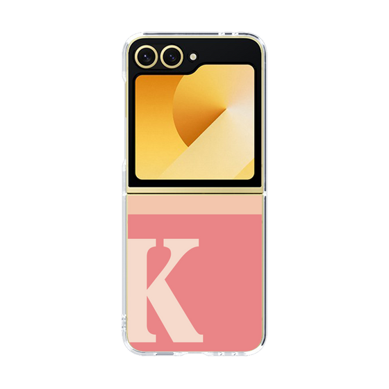 Clear Case［ オリジナル - initial two tone - K pink ］