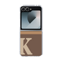 Clear Case［ オリジナル - initial two tone - K brown ］