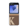 Clear Case［ オリジナル - initial two tone - K brown ］