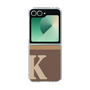 Clear Case［ オリジナル - initial two tone - K brown ］