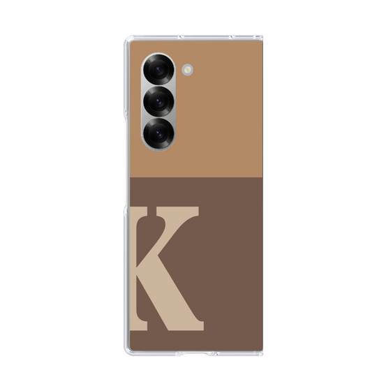 Clear Case［ オリジナル - initial two tone - K brown ］