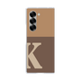 Clear Case［ オリジナル - initial two tone - K brown ］