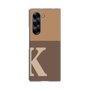 Clear Case［ オリジナル - initial two tone - K brown ］