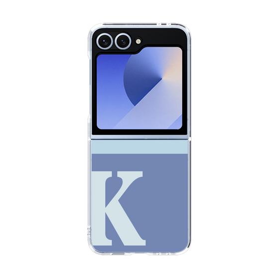 Clear Case［ オリジナル - initial two tone - K blue ］