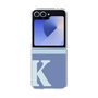 Clear Case［ オリジナル - initial two tone - K blue ］