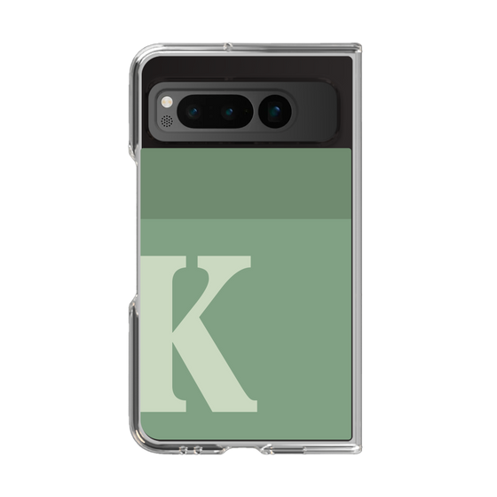 Clear Case［ Original - initial two tone - K green ］