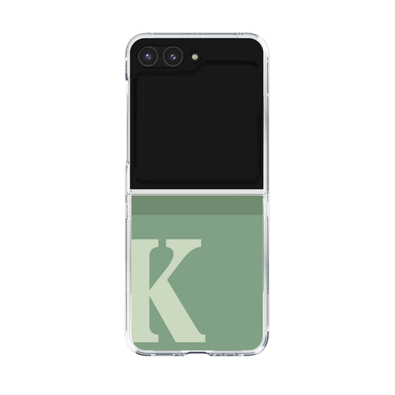 Clear Case［ Original - initial two tone - K green ］
