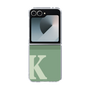 Clear Case［ オリジナル - initial two tone - K green ］
