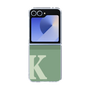 Clear Case［ オリジナル - initial two tone - K green ］