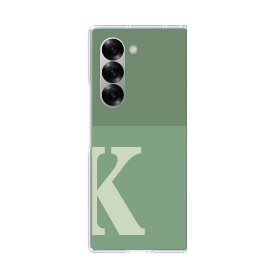 Clear Case［ オリジナル - initial two tone - K green ］