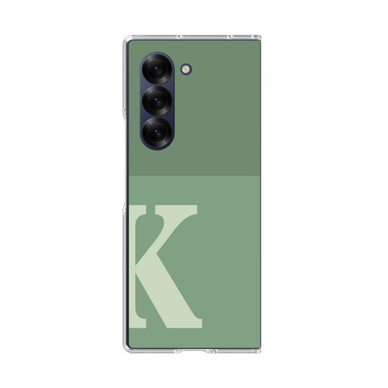 Clear Case［ オリジナル - initial two tone - K green ］