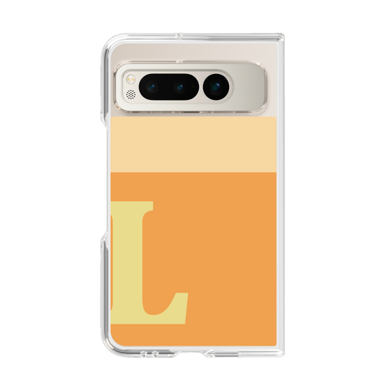 Clear Case［ Original - initial two tone - L orange ］
