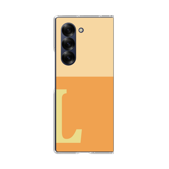 Clear Case［ オリジナル - initial two tone - L orange ］