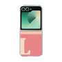 Clear Case［ オリジナル - initial two tone - L pink ］