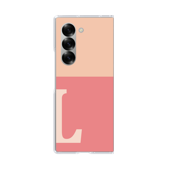Clear Case［ オリジナル - initial two tone - L pink ］