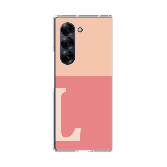 Clear Case［ オリジナル - initial two tone - L pink ］