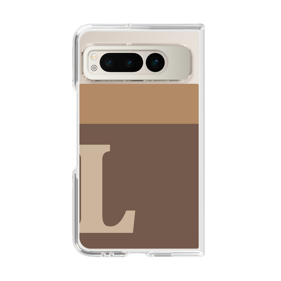 Clear Case［ Original - initial two tone - L brown ］