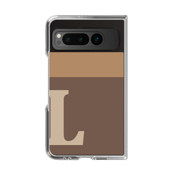 Clear Case［ Original - initial two tone - L brown ］