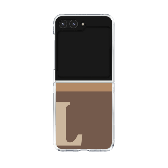 Clear Case［ Original - initial two tone - L brown ］