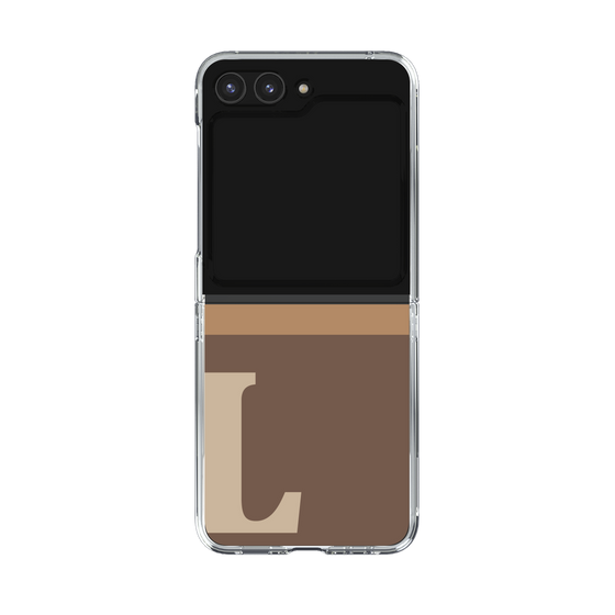 Clear Case［ Original - initial two tone - L brown ］