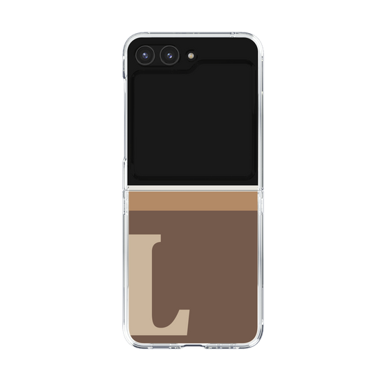 Clear Case［ Original - initial two tone - L brown ］
