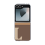 Clear Case［ オリジナル - initial two tone - L brown ］