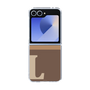 Clear Case［ オリジナル - initial two tone - L brown ］