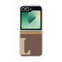 Clear Case［ オリジナル - initial two tone - L brown ］