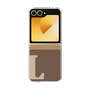 Clear Case［ オリジナル - initial two tone - L brown ］