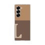 Clear Case［ オリジナル - initial two tone - L brown ］