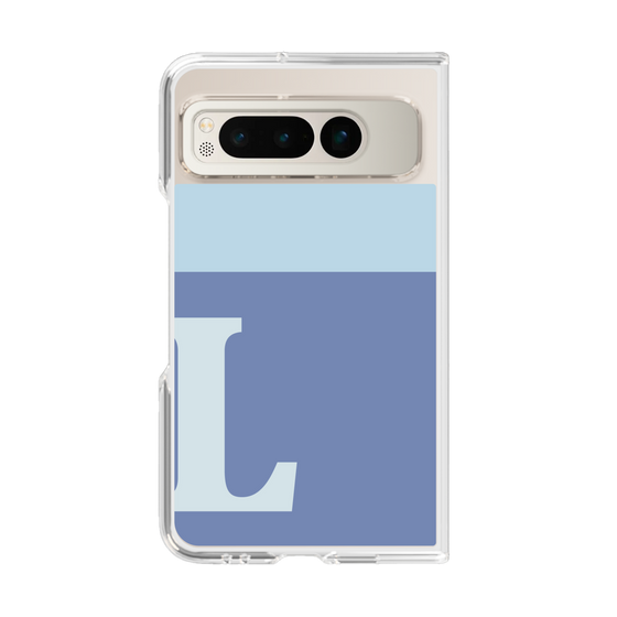 Clear Case［ Original - initial two tone - L blue ］