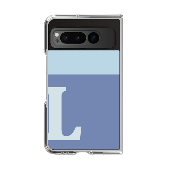 Clear Case［ Original - initial two tone - L blue ］