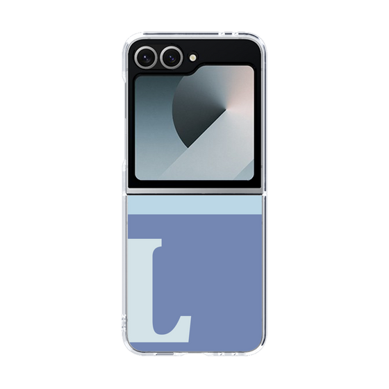 Clear Case［ オリジナル - initial two tone - L blue ］