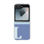 Clear Case［ オリジナル - initial two tone - L blue ］