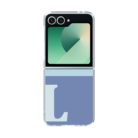 Clear Case［ オリジナル - initial two tone - L blue ］