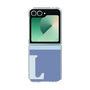 Clear Case［ オリジナル - initial two tone - L blue ］